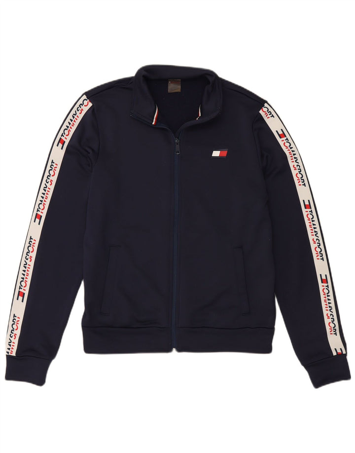 TOMMY HILFIGER Veste de survêtement pour homme Small Bleu marine Colourblock