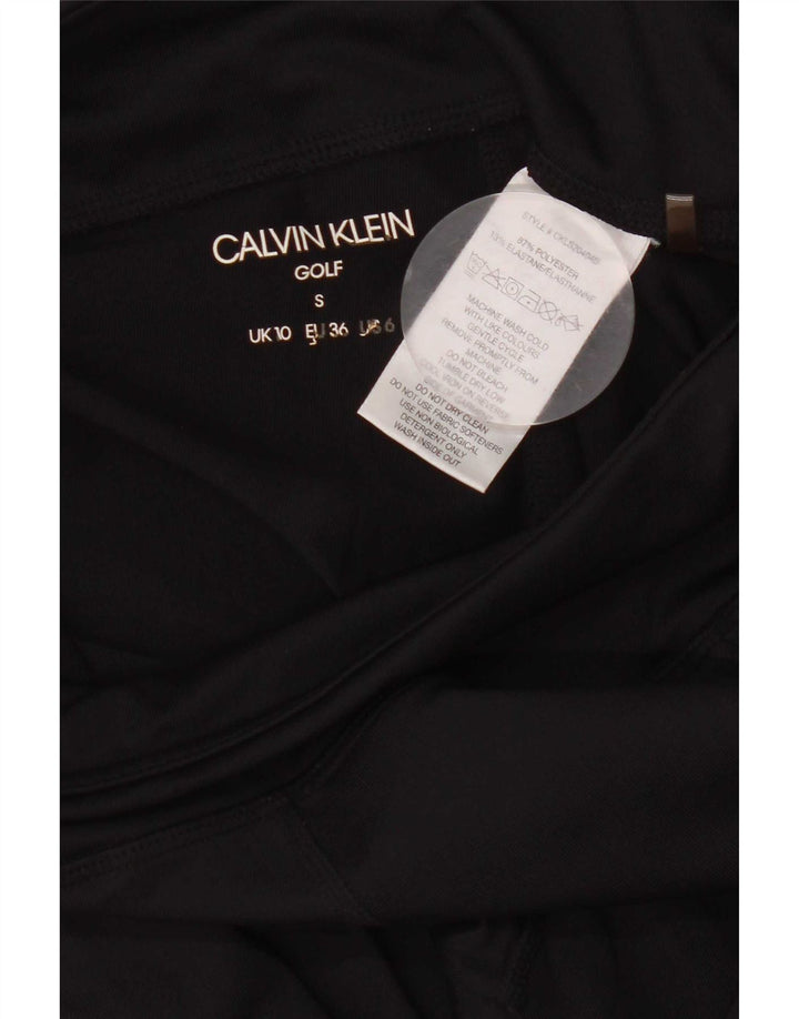 Calvin Klein Leggings de golf graphiques pour femme UK 10 Small Noir Polyester