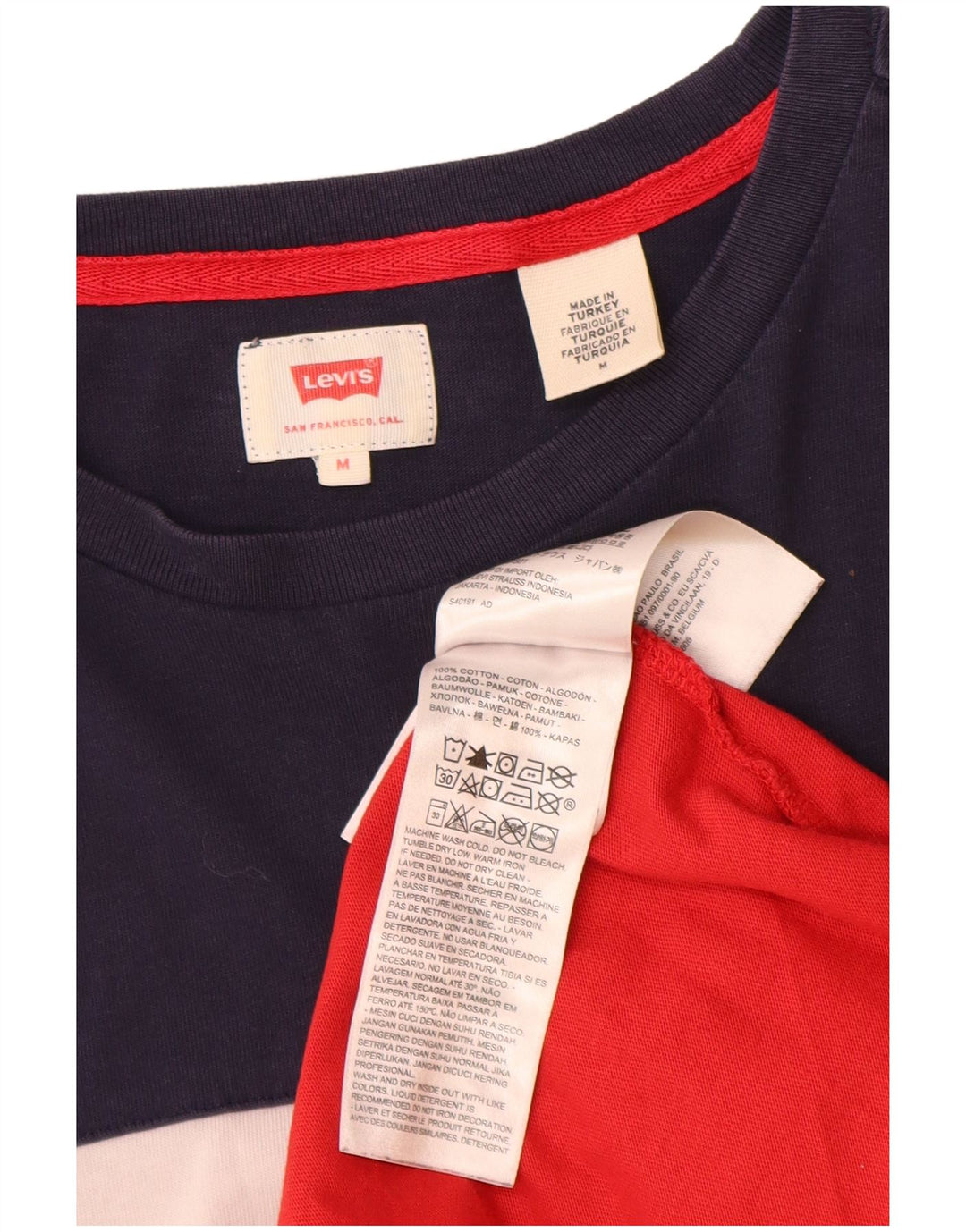 Levi's Tee-Shirt Graphique Homme Multicolore Medium Coton Colourblock