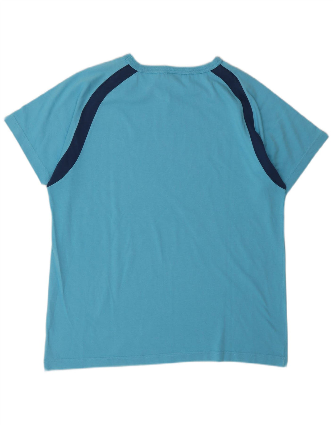 Nike T-Shirt Homme UK 42/44 Large Bleu Colorblock