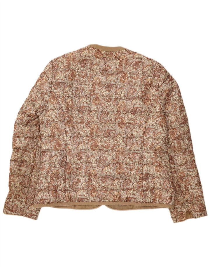 Betty Barclay Veste matelassée pour femme UK 16 Large Beige Paisley Polyester