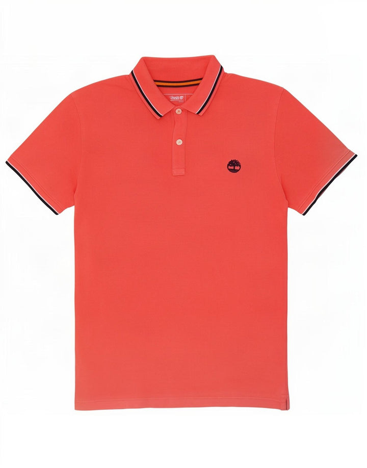 Timberland Polo Slim Fit Homme Rose Moyen Coton