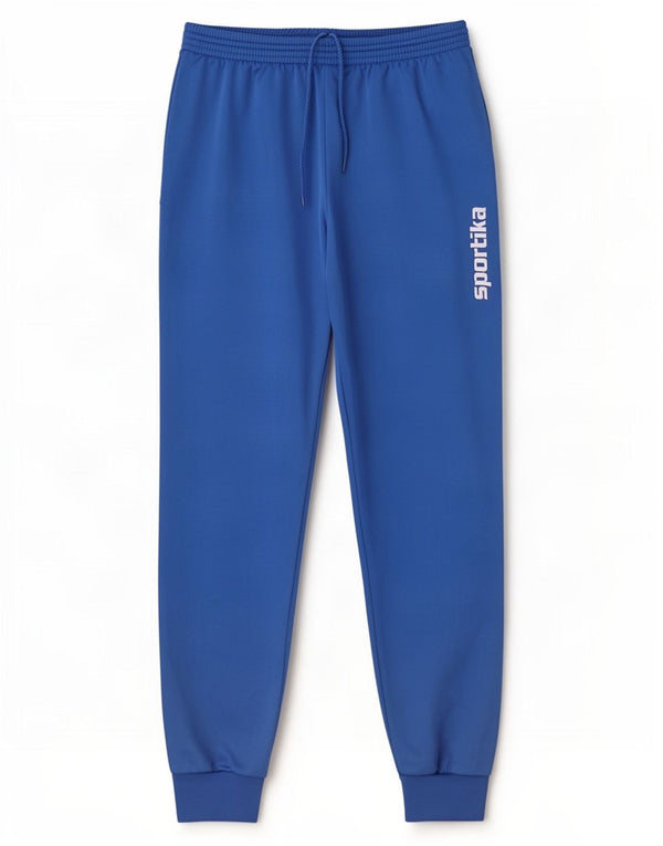 vintage Mens Graphic Survêtement Pantalon Joggers Grand Bleu Polyester