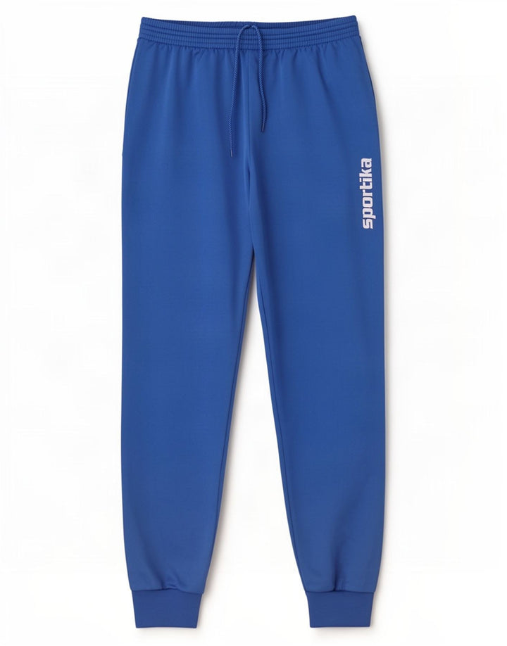vintage Mens Graphic Survêtement Pantalon Joggers Grand Bleu Polyester