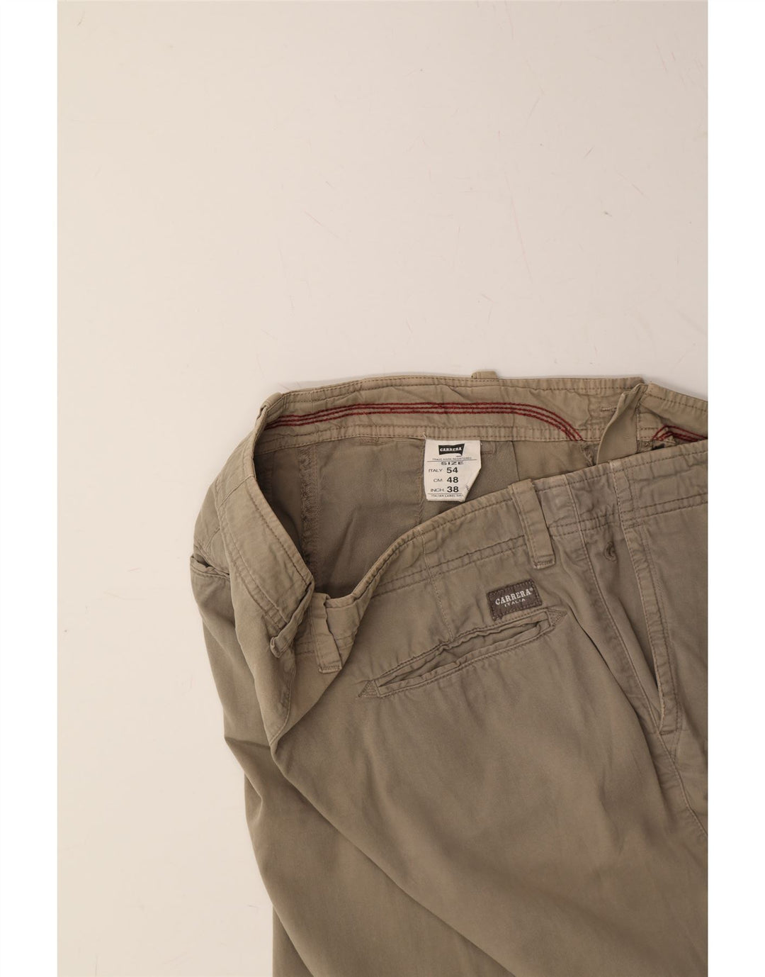 CARRERA Mens Chino Shorts W38 XL Brown Cotton Vintage Carrera and Second-Hand Carrera from Messina Hembry 