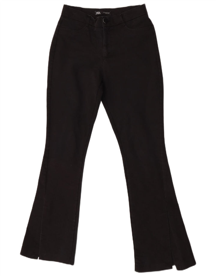 Zara Pantalon décontracté évasé pour femme Medium W28 L32 Noir