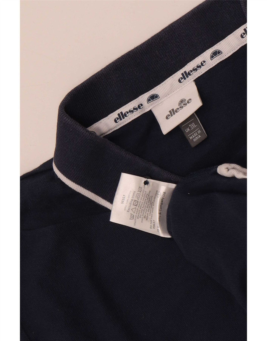 Ellesse Polo Homme 3XL Bleu Marine Coton
