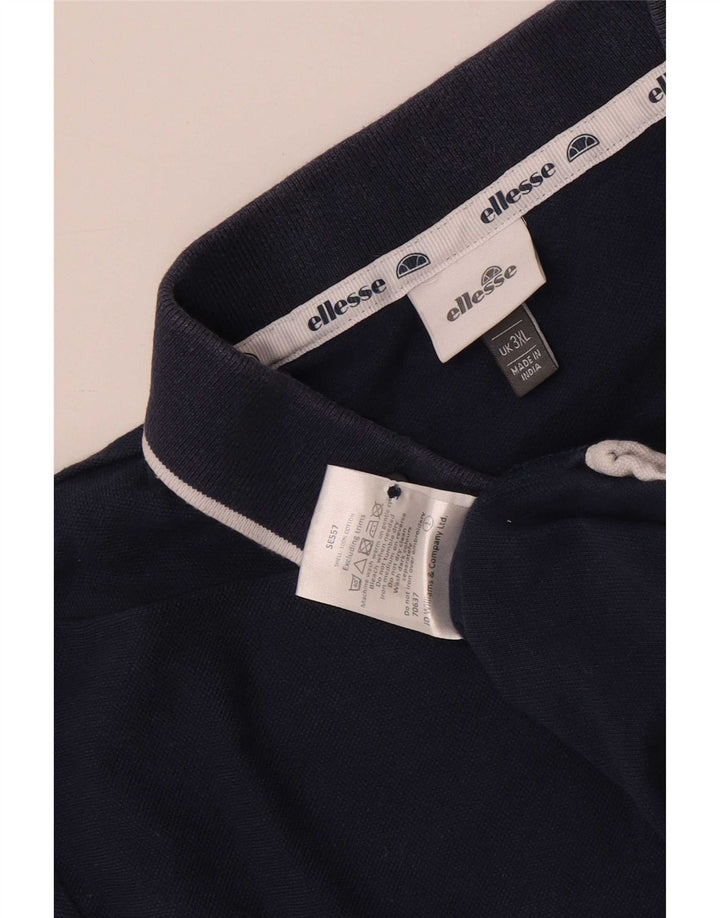 Ellesse Polo Homme 3XL Bleu Marine Coton