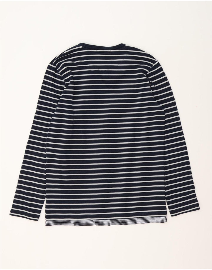 SCOTCH & SODA Haut Homme Manches Longues Large Bleu Marine Rayé Coton