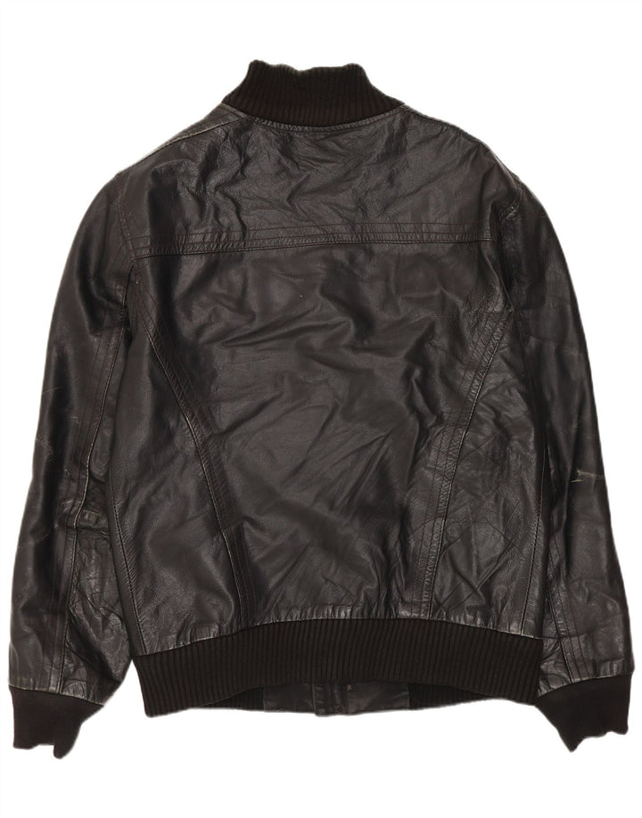 Conbipel Veste en Cuir Homme IT 46 Petit Cuir Noir