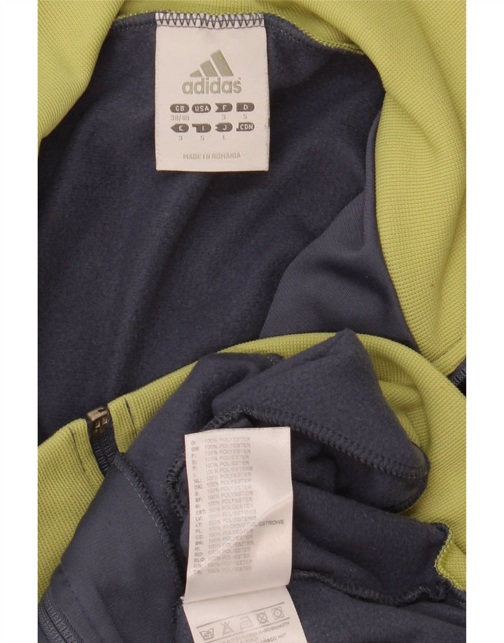 Adidas Veste de survêtement pour homme UK 38/40 Gris moyen Colourblock Polyester