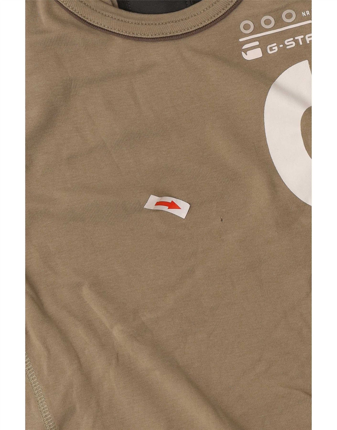 G-Star Homme Graphic T-Shirt Top Petit Kaki Coton