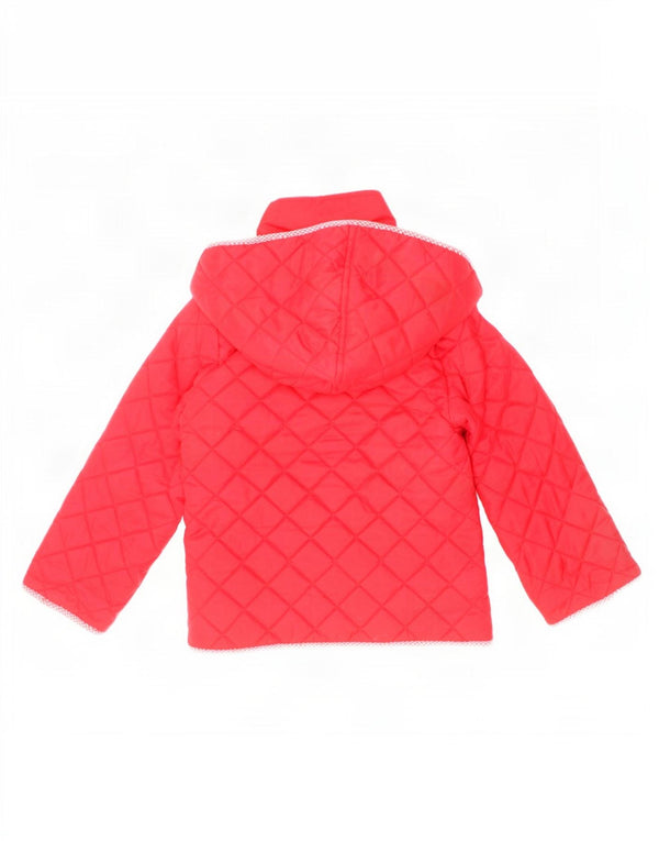 Benetton Veste matelassée à capuche pour fille 2-3 ans 2XS Rouge