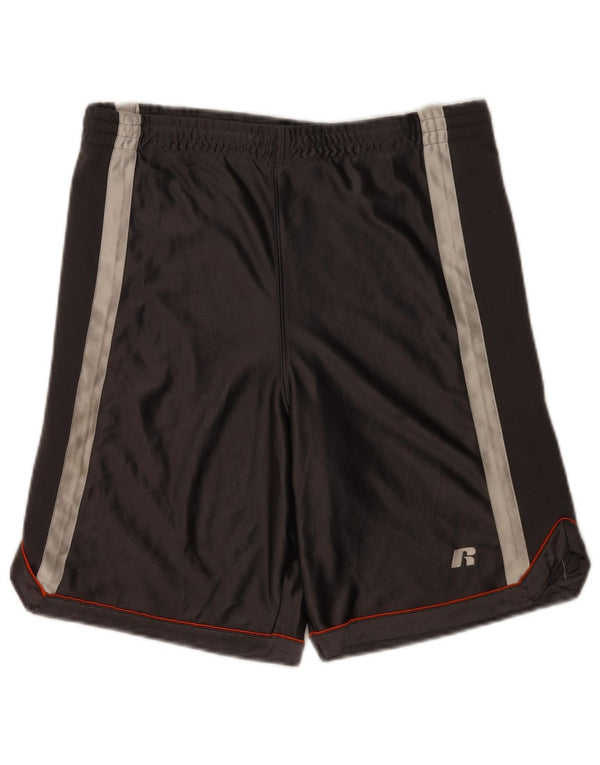 Russell Athletic Short de sport pour garçon 12-13 ans Large Gris Colorblock
