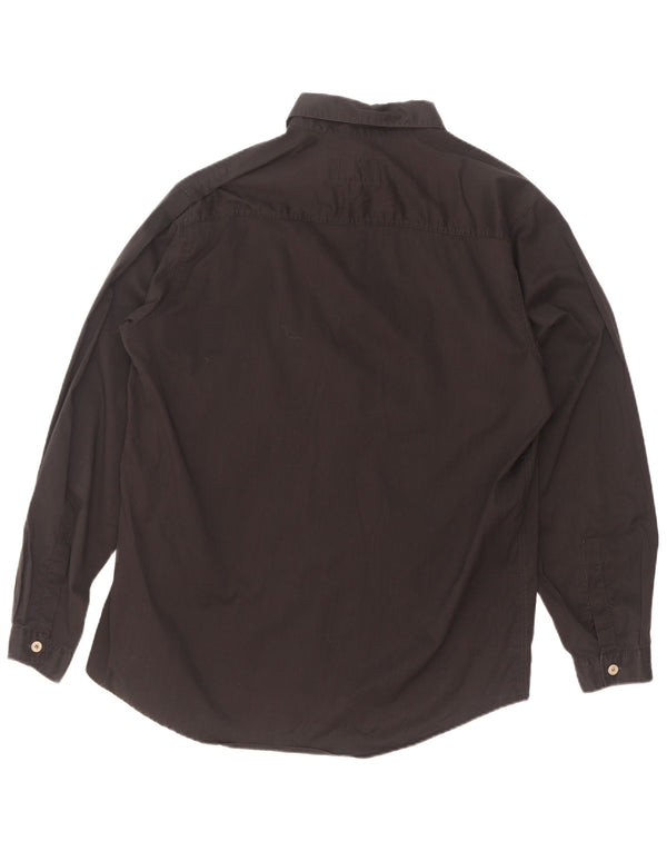 Armani Jeans Chemise Homme Coton Noir Moyen