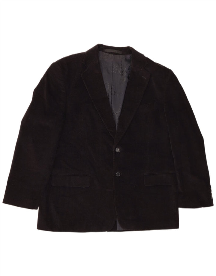 Marks & Spencer Veste blazer en velours côtelé à 2 boutons pour homme UK 42 XL Bleu marine