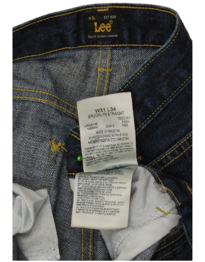 Lee Jean Droit Brooklyn W31 L34 Homme Bleu Coton