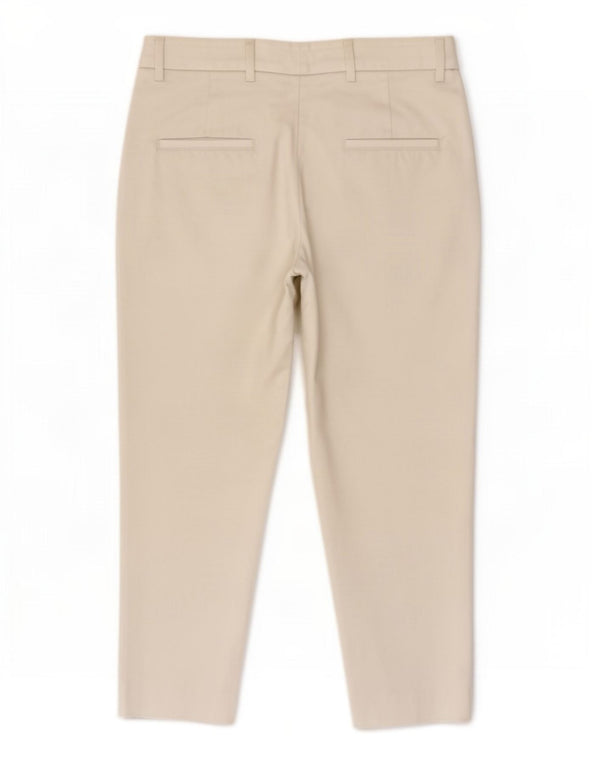Zara Pantalon Chino Court Femme EU 34 2XS W24 L22 Blanc