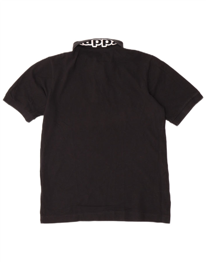 Kappa Polo Graphique Homme Petit Noir Coton