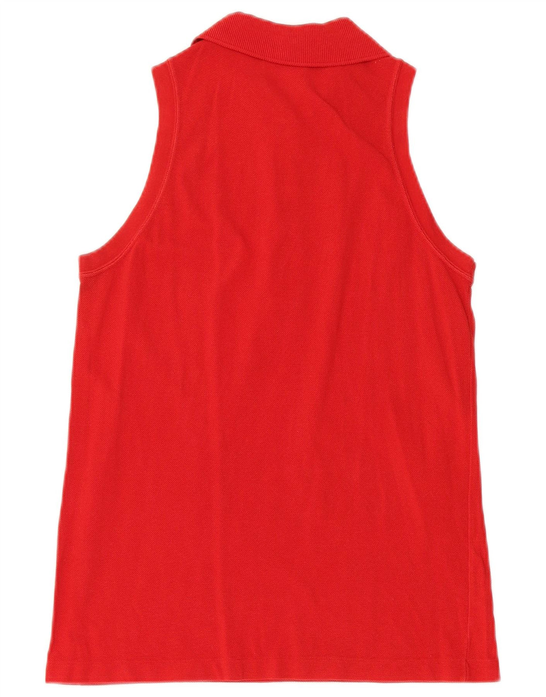 Lacoste Polo sans manches femme taille 38 coton rouge moyen