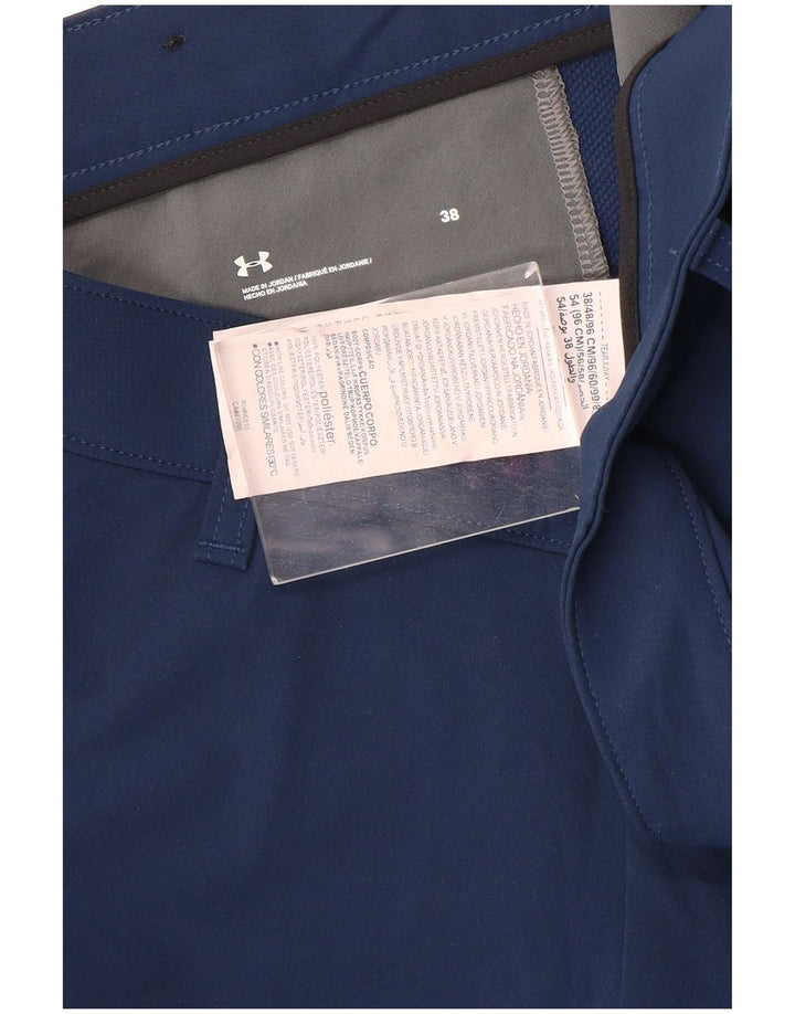 Under Armour Short Chino Homme W38 XL Bleu Marine Polyester