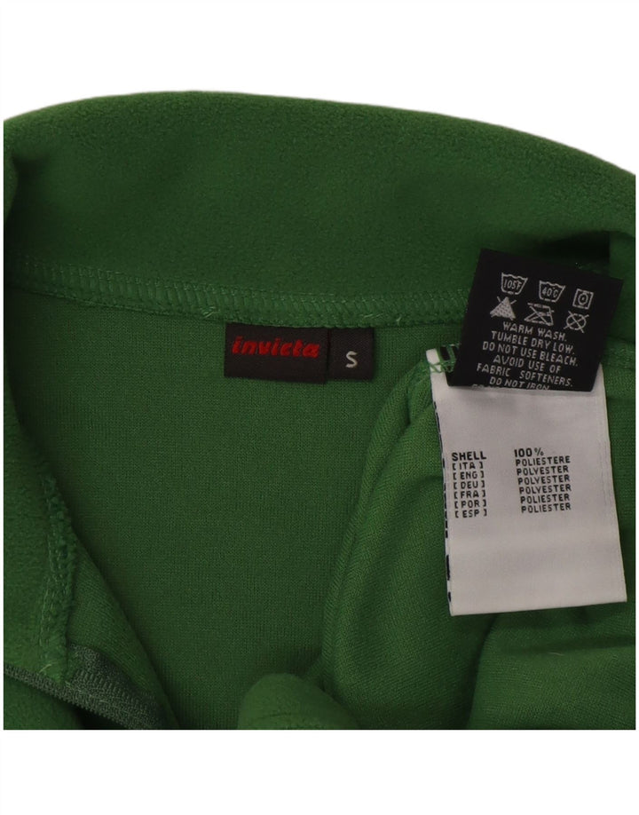Invicta Pull polaire à col zippé pour homme Petit polyester vert