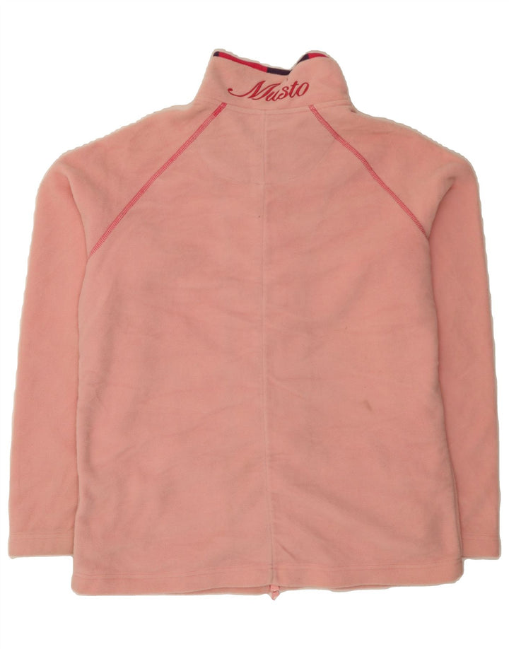 MUSTO Womens Fleece Jacket UK 16 Large Pink Polyester Vintage Musto and Second-Hand Musto from Messina Hembry 