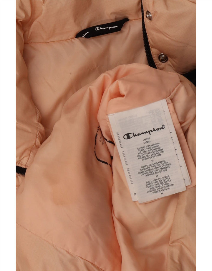 Champion Veste matelassée graphique pour femme UK 14 Medium Orange Colourblock
