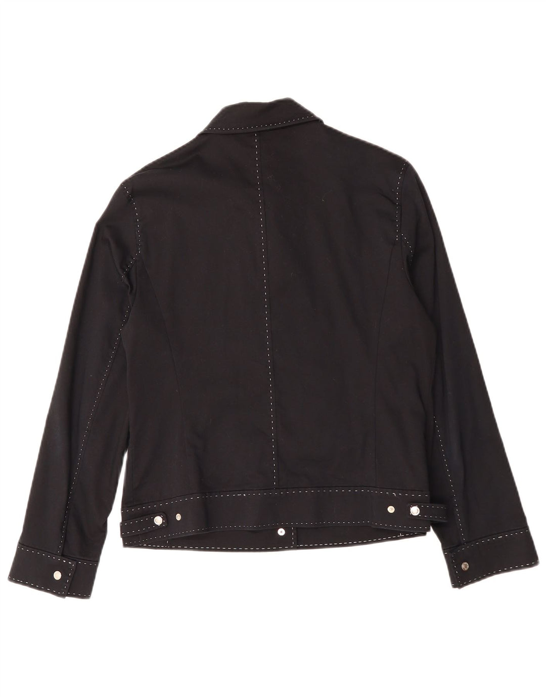 Betty Barclay Veste Bomber Femme UK 14 Coton Noir Moyen