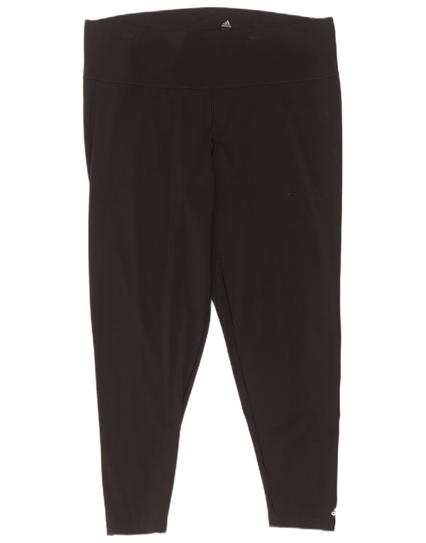 Adidas Legging court pour femme UK 24/26 2XL Noir Nylon