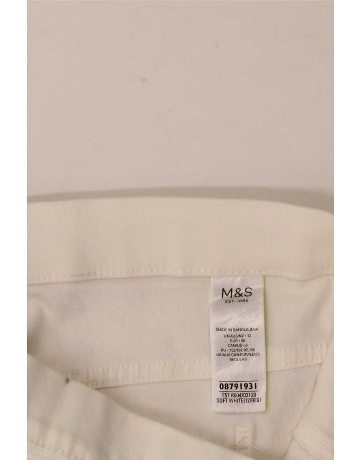 Marks & Spencer Jean Jegging pour femme UK 12 Medium W32 L28 Coton blanc