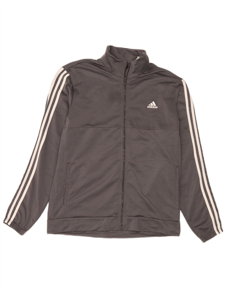 Adidas Veste de survêtement pour homme Large Gris Polyester