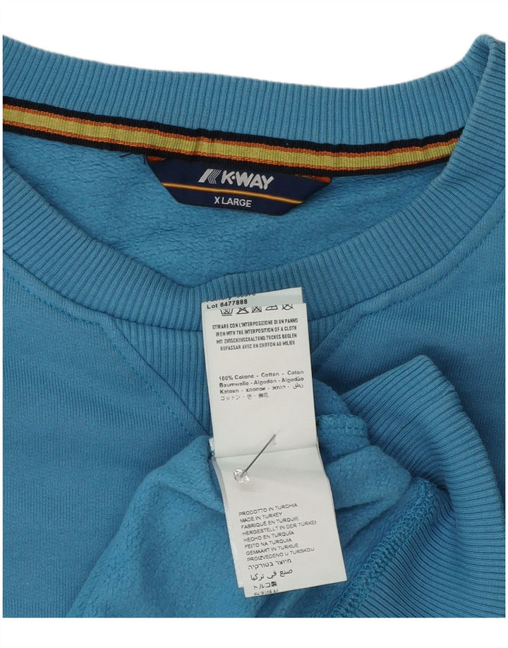 K-Way Sweat Homme Pull XL Bleu Coton