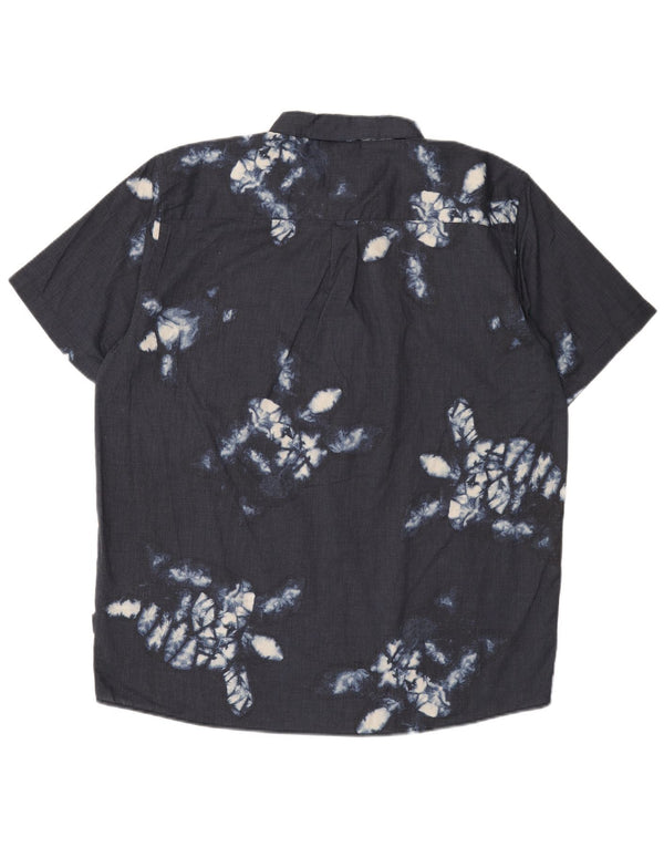 Patagonia Chemise à manches courtes à motif abstrait pour homme XL bleu marine hawaïen