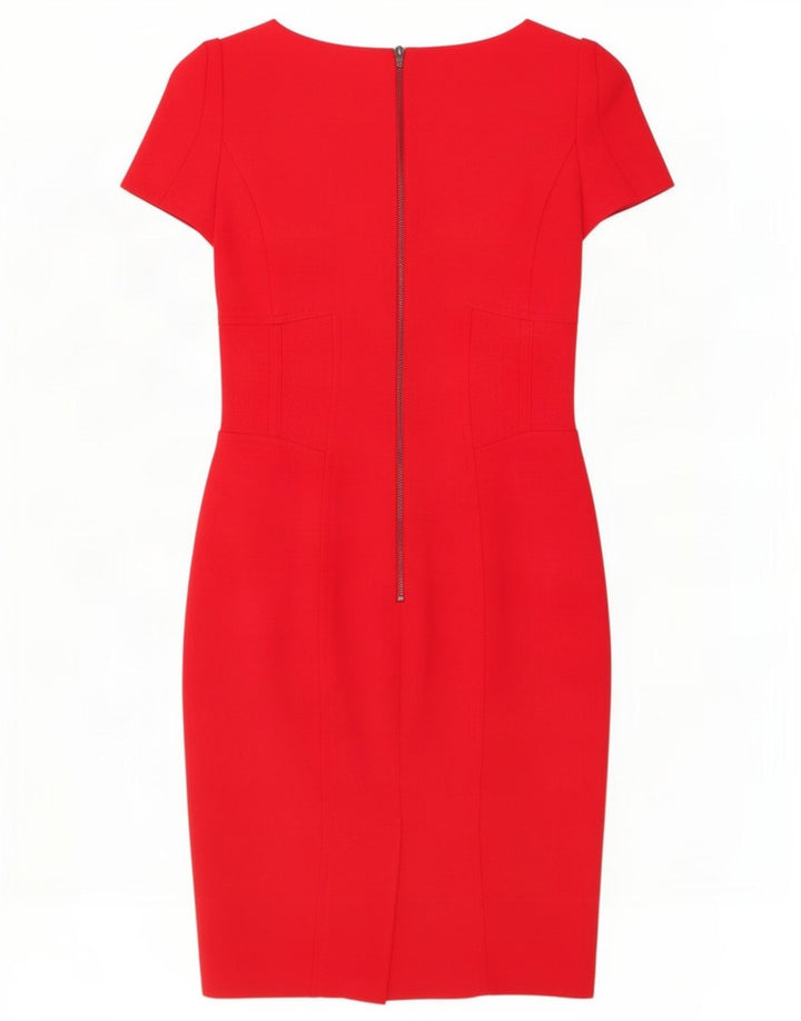 Marks & Spencer Robe fourreau pour femme UK 8 Small Rouge Polyester