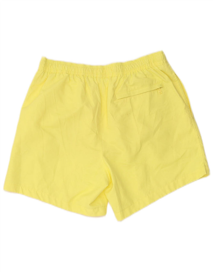 Calvin Klein Short de bain graphique pour femme UK 12 Jaune moyen Polyester