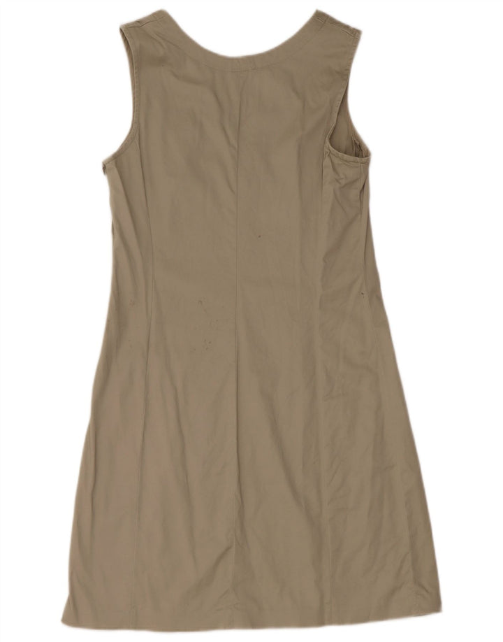 Benetton Robe fourreau sans manches pour femme UK 42 Kaki moyen