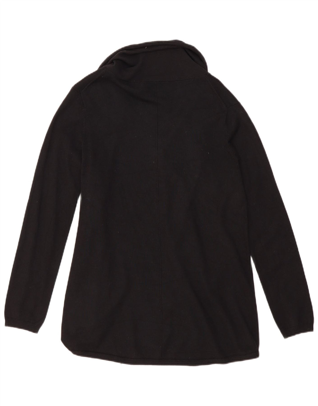 Zara Womens Open Cardigan Sweater UK 14 Large Noir Viscose