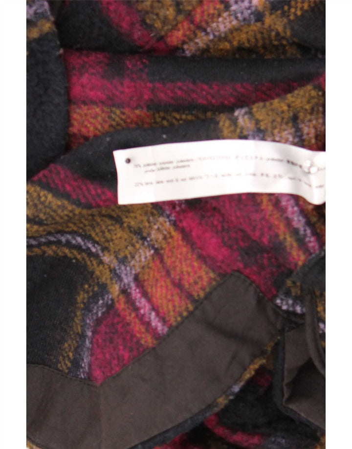 Zara Veste Shacket surdimensionnée pour femme UK 14 à carreaux multicolores moyens