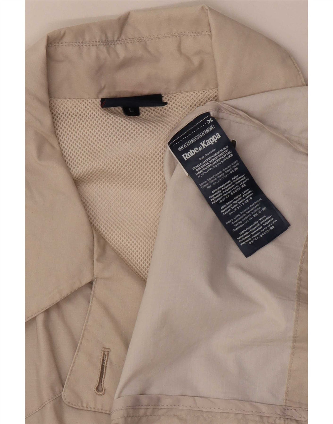 Kappa Trench-Coat Femme UK 16 Large Beige Polyamide