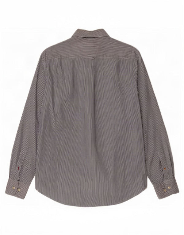 Henry Cottons Chemise homme Taille 39 Coton à fines rayures bleu moyen