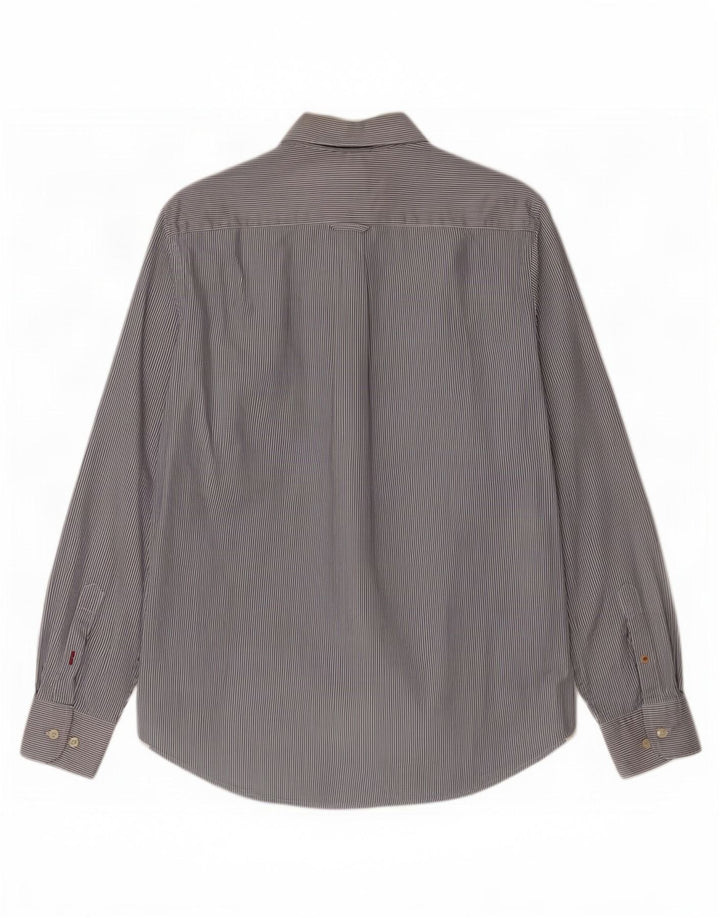Henry Cottons Chemise homme Taille 39 Coton à fines rayures bleu moyen