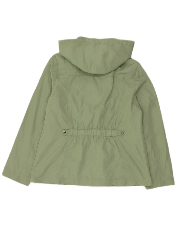 Marks & Spencer Veste utilitaire à capuche pour femme UK 14 Large Vert Polyester