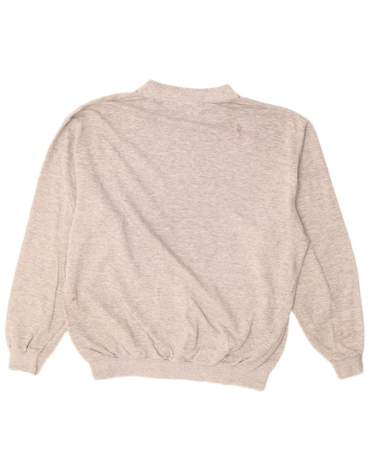 Wrangler Sweat-shirt pour homme en coton rayé gris Taille L