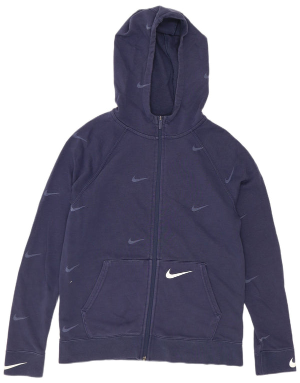 Nike Sweat à capuche zippé pour garçon Graphic Standard Fit 13-14 ans XL Bleu marine
