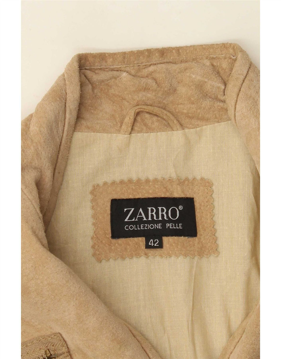 Zarro Veste En Daim Femme IT 42 Cuir Beige Moyen