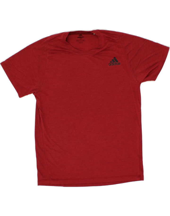 ADIDAS Mens Climalite T-Shirt Top Medium Red Vintage Adidas and Second-Hand Adidas from Messina Hembry 