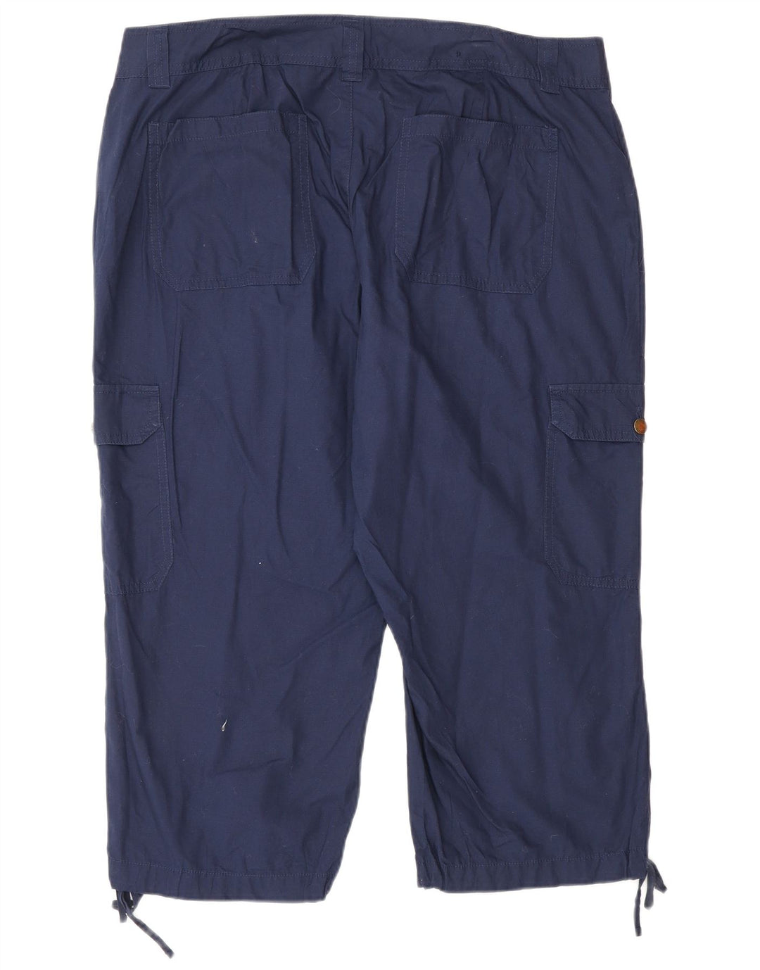 Chaps Pantalon Capri Cargo Femme US 14 XL W36 L21 Bleu Marine Coton