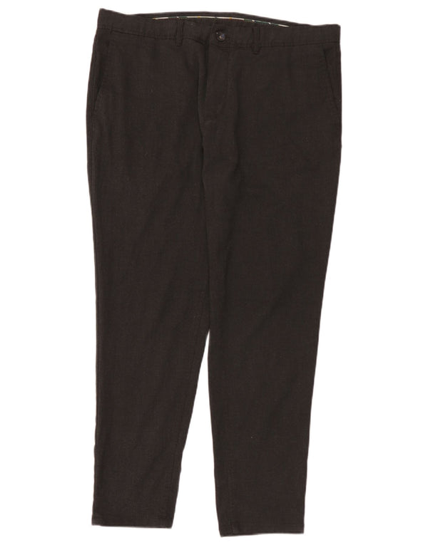 Zara Pantalon Chino Slim Homme EU 46 XL W36 L29 Gris