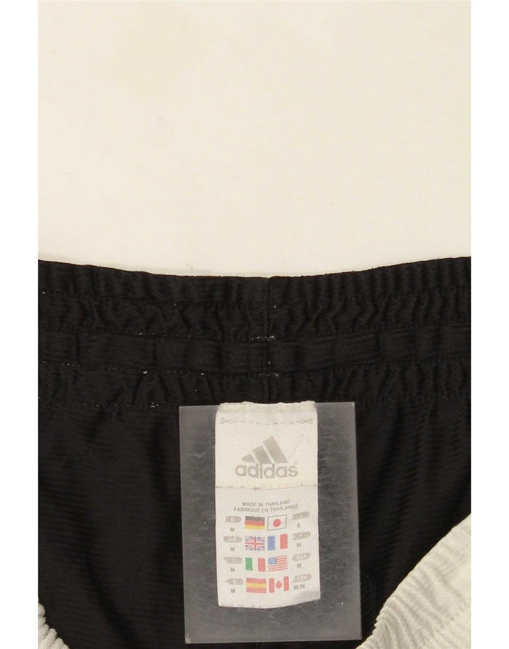 Adidas Short de sport pour homme en polyester color block blanc moyen